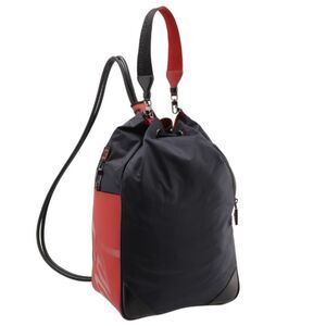Christian Louboutin Shoulder Bag Sailorswim Nylon Calf Paris Gomme Black